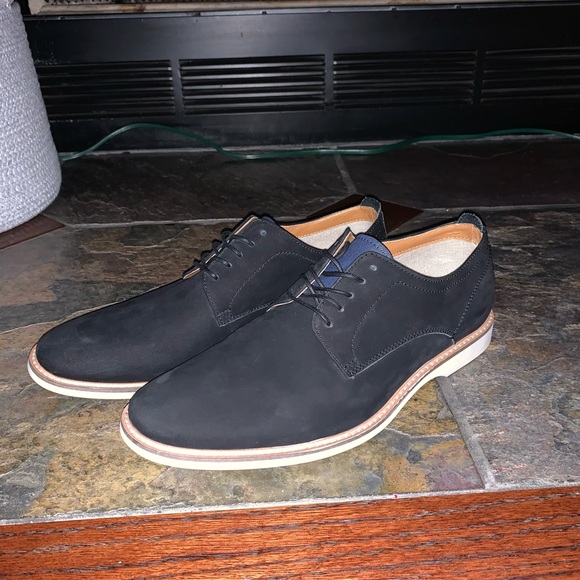 Aldo size 7.5 black suede Rafaello-97 dress shoes main image 4